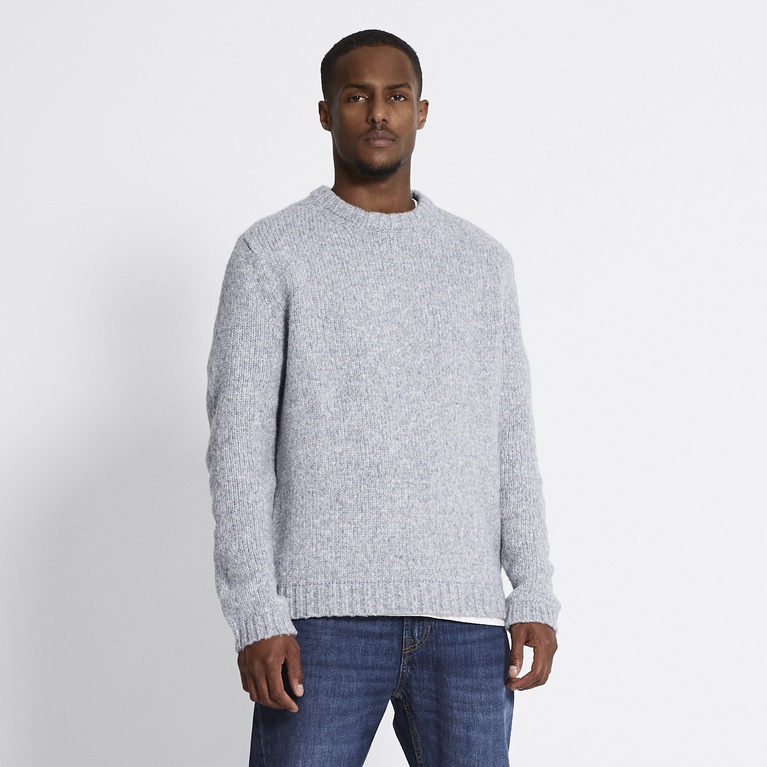 Knit sweater "Brook" Grey Melange